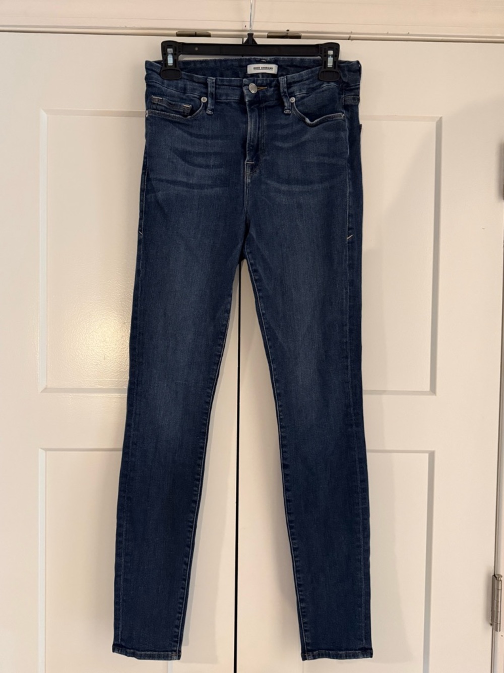 Good American Good Legs Skinny Jeans Size 8/29 Dark Wash Sculpting Stretch Denim